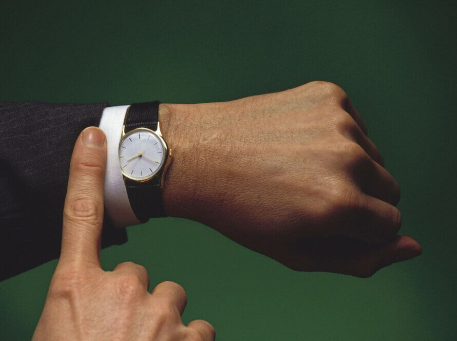 Picture of an arm with a watch